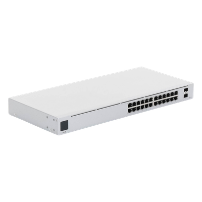 UniFi Switch USW-24-POE Gen2, Capa 2 de 24 puertos (16 puertos PoE 802.3af/at + 8 puertos Gigabit) + 2 puertos 1G SFP, 9