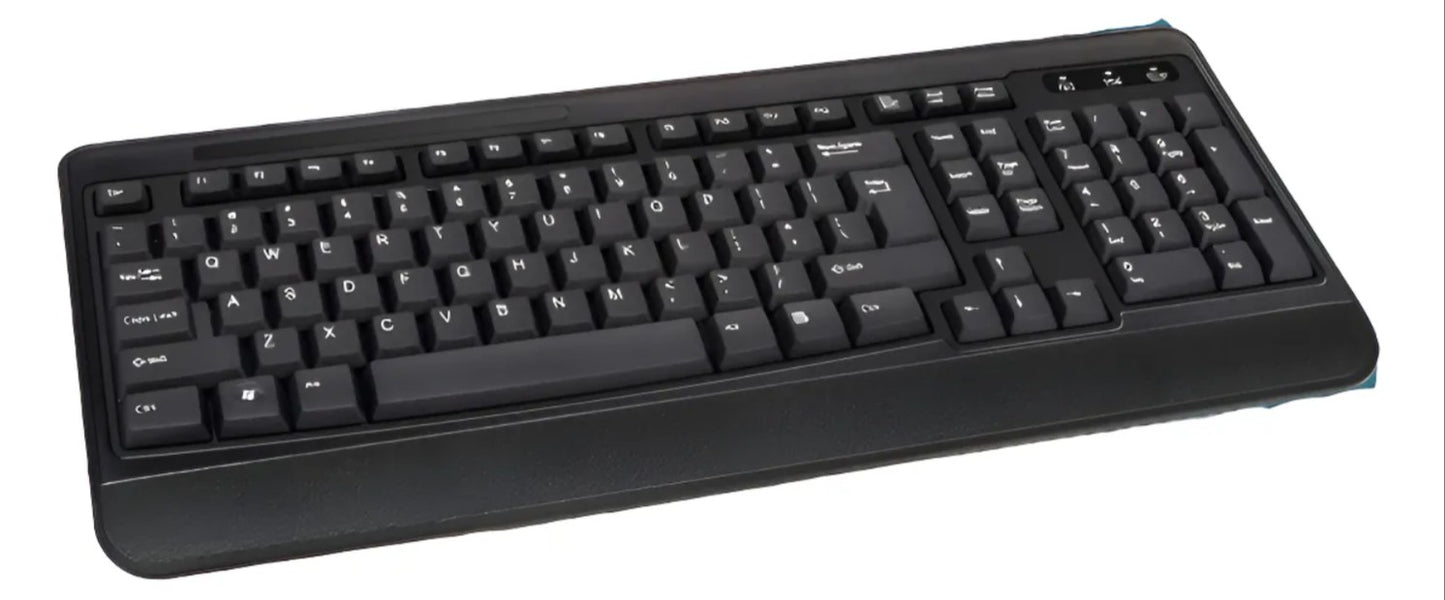 Teclado Alambrico Impermeable Alfanumerico Usb 2.0 Teclado Negro