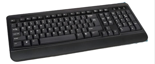 Teclado Alambrico Impermeable Alfanumerico Usb 2.0 Teclado Negro