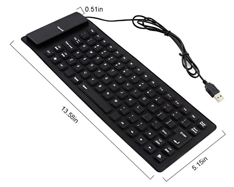 Sunffice Teclado Silicona Plegable impermeable